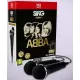 Nintendo Switch 2 game case for Let's Sing ABBA Double Mic Bundle displaying avatars in iconic ABBA outfits and two USB mics