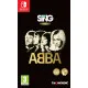 Nintendo Switch game case for Let's Sing ABBA displaying avatar customization and 70s pop band visuals
