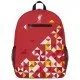 Liverpool FC Particles Backpack showing the red particle pattern and the LFC Liverbird crest
