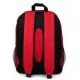 Liverpool FC Particles Backpack showing the red particle pattern and the LFC Liverbird crest