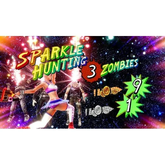 Lollipop Chainsaw RePOP PS5 box art showing cheerleader Juliet Starling posing dynamically with her chainsaw and her boyfriend's head attached to her belt
