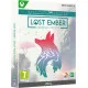 An Xbox Series X game case showing a majestic black wolf running alongside a glowing spirit companion through a dense green forest containing ancient crumbling ruins