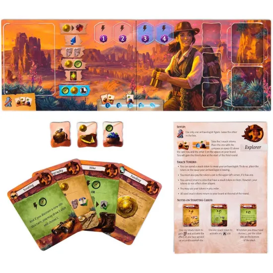 Lost Ruins of Arnak Expedition Leaders expansion box featuring six unique leader characters on the island of Arnak