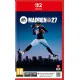 A Nintendo Switch 2 game case featuring an intense wide receiver catching a touchdown pass in the back of the end zone during a heavy rain game