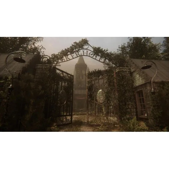 Maid of Sker PS5 game cover featuring a haunting, hooded figure and gothic hotel setting