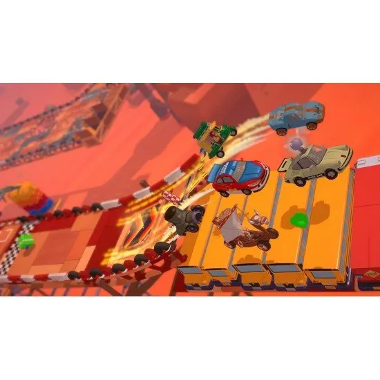 Make Way PS4 box art showing colourful cars racing on a custom-built loop track