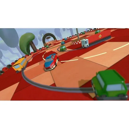 Make Way PS4 box art showing colourful cars racing on a custom-built loop track