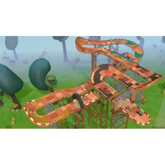 Make Way PS4 box art showing colourful cars racing on a custom-built loop track