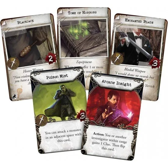 Mansions of Madness Beyond the Threshold expansion box art featuring a dark ritual and mysterious investigators