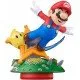 An amiibo figure featuring Mario in a soaring pose with a small yellow Luma floating next to him