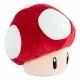 Super Mario Red Mushroom Plush A large, 40cm Super Mario Mocchi Mocchi plush toy of a Red Mushroom from the Mario Kart game series, with a unique squishy texture.