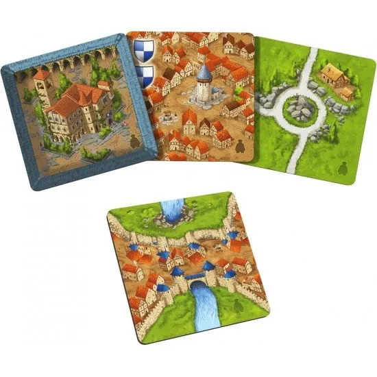 Carcassonne Messenger & Mayor Expansion box showing the mayor, messenger, and scarecrow meeples