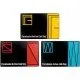 Three metal keycards in blue, yellow, and red from Metal Gear Solid inside a numbered display box