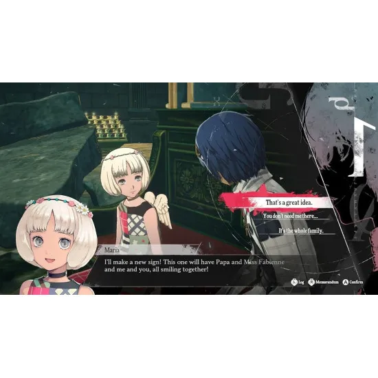 Nintendo Switch 2 game case for Metaphor ReFantazio showing the protagonist and Gallica standing before a high-fantasy kingdom