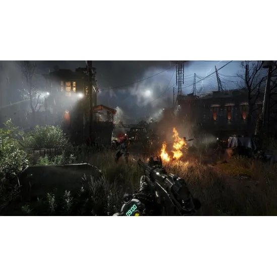 PlayStation 5 game case for Metro 2039 showing the Stranger overlooking the ruined Moscow skyline