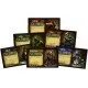 The box art for the Mice and Mystics board game, showing a small mouse hero holding a sword, facing off against a giant spider in a castle environment. Miniatures of other characters and enemies are also visible.