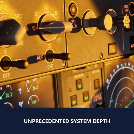 Microsoft Flight Simulator 2024 game cover showing a large passenger jet flying over a detailed, realistic landscape