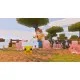 Nintendo Switch 2 game case for Minecraft showing iconic blocky landscapes, Steve, and Alex building structures