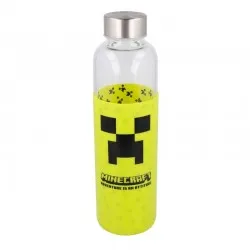 Minecraft Glass Bottle with Silicone Cover