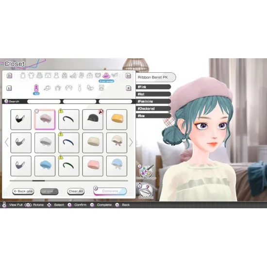 Nintendo Switch game case for Model Debut 4 showing customizable anime models in fashionable outfit styles