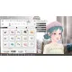 Nintendo Switch game case for Model Debut 4 showing customizable anime models in fashionable outfit styles