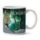 Studio Ghibli Princess Mononoke ceramic mug featuring San and the forest spirits