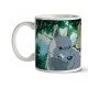 Studio Ghibli Princess Mononoke ceramic mug featuring San and the forest spirits