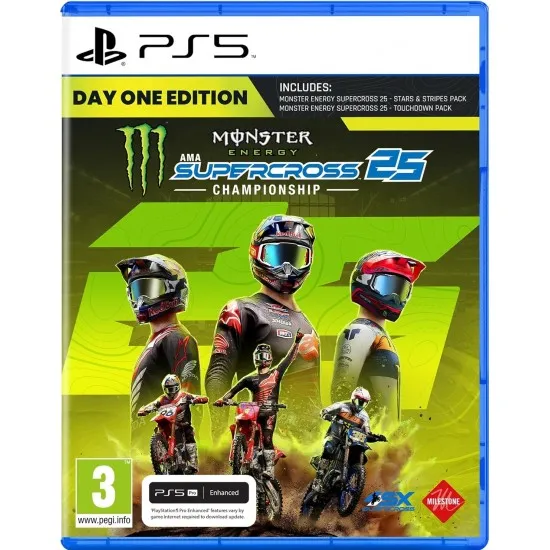 Monster Energy Supercross 25 PS5 Cover Art