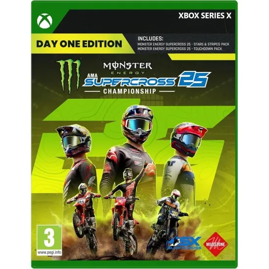 Monster Energy Supercross 25 Xbox Series X Cover Art