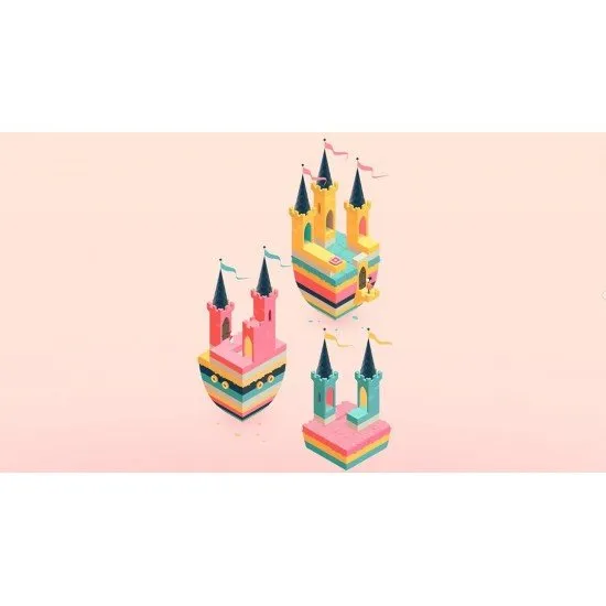 Monument Valley The Trilogy PS5 The box art for Monument Valley: The Trilogy on PS5, showing a character navigating an impossible, geometric structure in a serene landscape.