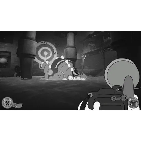 A Nintendo Switch 2 game cartridge box surrounded by trading cards, a comic book, and a vinyl record