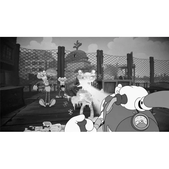 A Nintendo Switch 2 game cartridge box surrounded by trading cards, a comic book, and a vinyl record