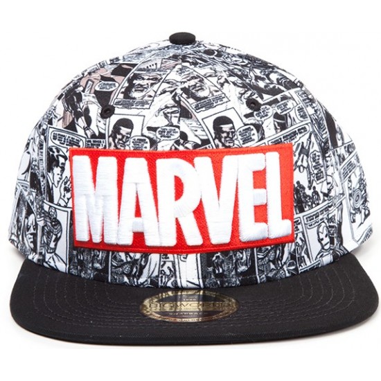 Marvel Cap - Logo and Comic