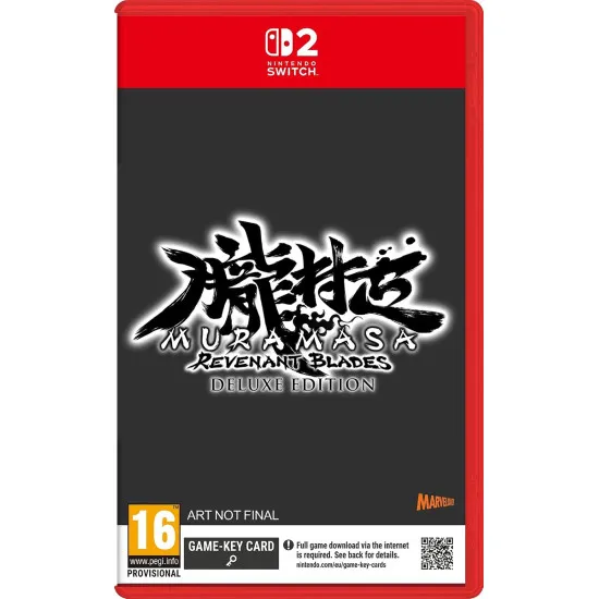 Nintendo Switch 2 game case and collectible art book for Muramasa Revenant Blades Deluxe Edition