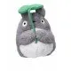 My Neighbor Totoro Plush with Leaf Semic Studio Ghibli 21cm My Neighbor Totoro Plush with Leaf, showing the grey Totoro character holding a green leaf over his head