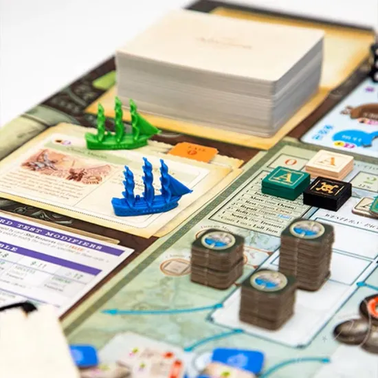 Nemo's War The Ultimate Edition board game box featuring Captain Nemo and Nautilus submarine artwork set in 1870 ocean adventure
