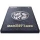 A sleek black NEOGEO AES+ memory card featuring the classic SNK branding and 1:1 original dimensions