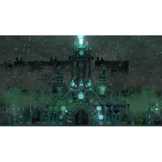 NetherWorld Switch The box art for the physical edition of NetherWorld on Nintendo Switch, showing the pixel art protagonist Medoo in a surreal and twisted setting.
