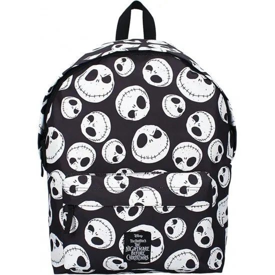 Nightmare Before Christmas Scream King All Over Print Backpack showing the repeating pattern of Jack Skellington's head