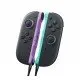 A pair of Nintendo Switch 2 Joy-Con controllers in Light Purple and Light Green with matching wrist straps