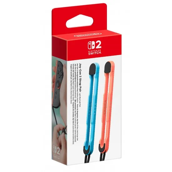 Switch 2 Joy-Con Strap Pair Light Blue/Light Red Nintendo Switch 2 Joy-Con Strap Pair Light Blue/Light Red