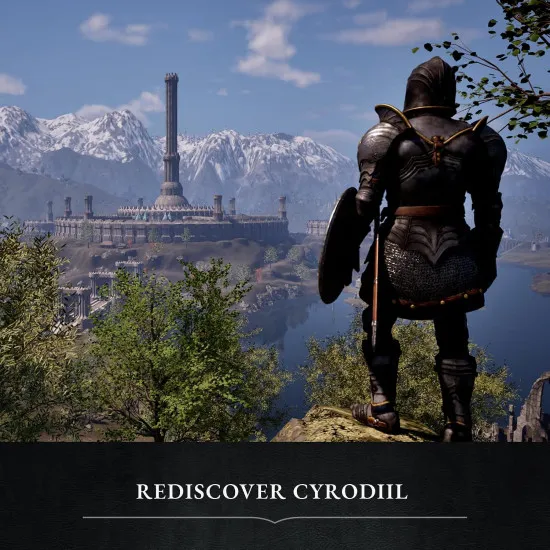 The box art for The Elder Scrolls IV: Oblivion Remastered Deluxe Edition on Switch 2, showing a character standing before the Daedric planes of Oblivion.