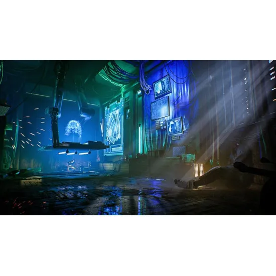 Nintendo Switch 2 game case for Observer System Redux Limited Edition showing Daniel Lazarski in a neon-lit dystopian setting