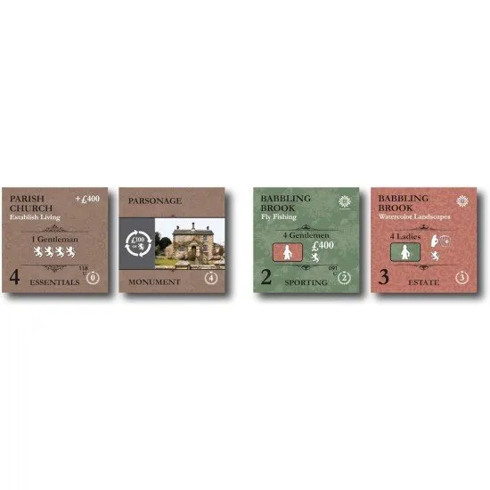 Obsession Upstairs Downstairs Kayenta Games 6 Player Expansion Obsession Upstairs Downstairs Expansion box art showing the new servant staff (Cook, Hall Boy) and the Howard family crest