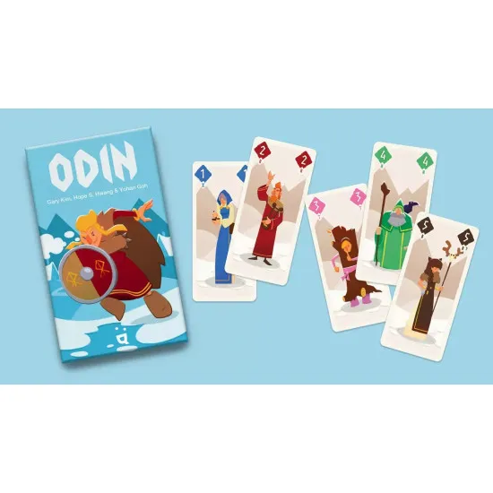Odin Card Game featuring Viking-themed strategic card play for family game nights