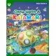 Once Upon a Katamari Xbox Series X box art showing The Prince of All Cosmos rolling a giant Katamari ball over various historical landscapes (Jurassic, Ice Age, Japan)