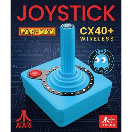 Pac-Man CX40+ Wireless Joystick - Blue