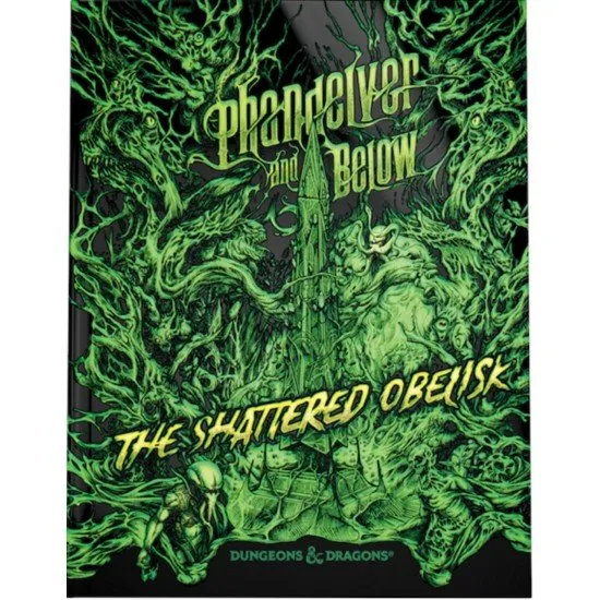 Dungeons & Dragons Phandelver And Below The Shattered Obelisk Alternate Cover art showing a dark, cosmic horror-themed illustration of the shattered obelisk and malevolent entity