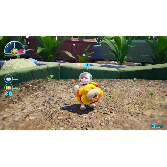 Nintendo Switch 2 game case for Pikmin 4 Nintendo Switch 2 Edition showing Rescue Pup Oatchi, red, blue, and yellow Pikmin in a 4K garden setting