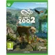 Xbox Series X game case for Planet Zoo 2 showing diverse animal species including birds, sharks, and land mammals